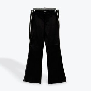 Vintage Y2K Taunt Black Flare Pants White Stripe Side Detail Women's Size 5
